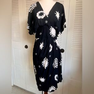 1980s Phoebe Graphic Print Dress